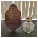 Wood Wall Hanging marked PF Hawks (small crack i