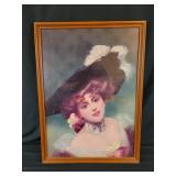 Victorian Woman Print 17"w 23"t