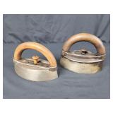 Vintage Irons w/ Detachable Handles
