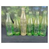 Dr. Pepper Green Bottles,  Nehi Clear & Virginia