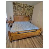 King Size Bed- 80" wide 88" long Footboard 32"