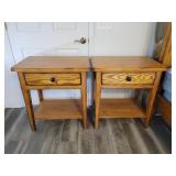 Matching Night Stands- 28" wide 18" deep 30½"