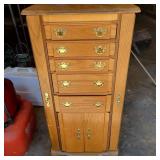 Jewelry Cabinet 18.5"Wx15"Dx39"T