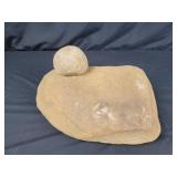 Native American Grinding Stone Mortar & Pestle