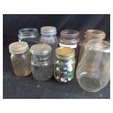8 Assorted Jars and Canisters - Dietz, Ball,
