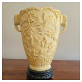 Carved Asian Inspired Vase