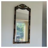 Painted Mirror with Cranes 40"x17"