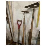 Masonry house, shovel head, post hole digger