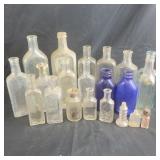 Group of Vintage Medicine bottles, various sizes