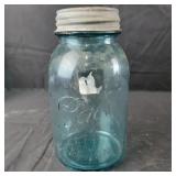 #13 Blue Ball Mason Jar with Zinc Lid