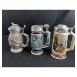 3 Avon Beer Stein Mugs - Ducks, Orient Express,