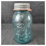 #13 Blue Ball Mason Jar with Zinc Lid