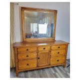 Dresser 68" wide 19" deep 37" to top 80" tall