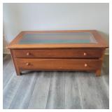 Shadow Box Display Coffee Table with Drawer