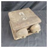 Vintage Wood telephone box