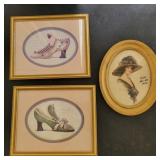 Oval Lady in Hat Print by J. Knowles Hare mark