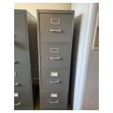 Metal 4 drawer filing cabinet15Wx52Hx26.5D