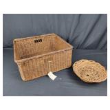 Wicker Baskets lg- 16"x17¾"x8"