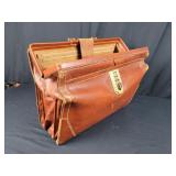 Leather Briefcase #2 - 18" long 6" wide 13" deep