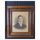 Vintage Young Man Picture 30"t 25.5w