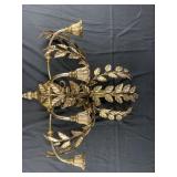 Brass Wall Scones 4-Candle holder 18Wx20H