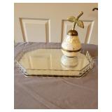 Brass Paer w/ Mother of Pearl Inlay and Mirrored