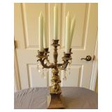 Brass Tabletop Candelabra