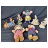 Clowns, Bears, Rat & Porcelain Figurines
