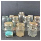 Group of Mason Jars - Various brands and sizes