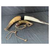 3 Gun- powder horns
