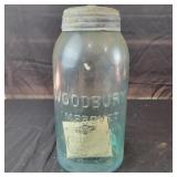 Woodbury 1/2 gallon jar with Zinc Lid with glass