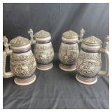 4 Avon Beer Steins - Vintage cars