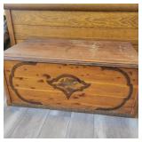 Antique Hope Chest  42.5"Wx21"Dx17.5"T