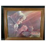 Boobis Vintage Print Woman "GIVING THANKS" 22½x18½