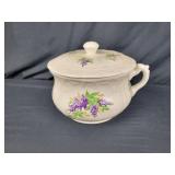 Antique Chamber Pot With Lid