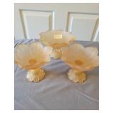 Westmoreland compote Candle holders