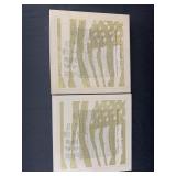 Pair of  Fenton Colonial Milk Glass White