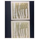 Pair of Colonial Milk Glass White Bicentennial