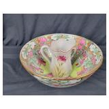 Japanese Porcelain Bowl & Pitcher