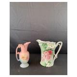 1940s HULL Art Pottery IRIS Narcissus Ewer