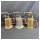 3 Vintage Blow Torches