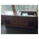 Record Player Cabinet Dresser Vintage 30 1/2" Tall