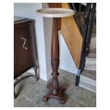 Marble Top Plant Stand 14Wx43T