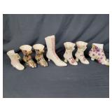 Miniature Porcelain Boots