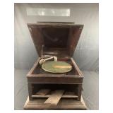 Antique Columbia Grafonola record player in need