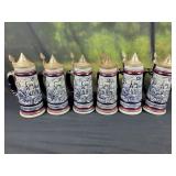 6 Avon Handcrafted Steins