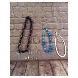 3 Necklaces, Bracelet, 9 Flip Flop Pendants