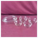 Custard Bowls and Covered Dish