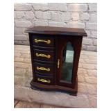 Miniature Jewelry Cabinet Chest