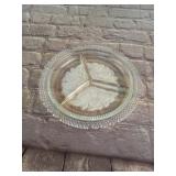 Imperiao Glass Intaglio Fruit Serving Tray
